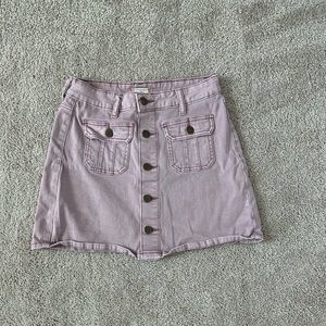 Altar’d State pink button down skirt